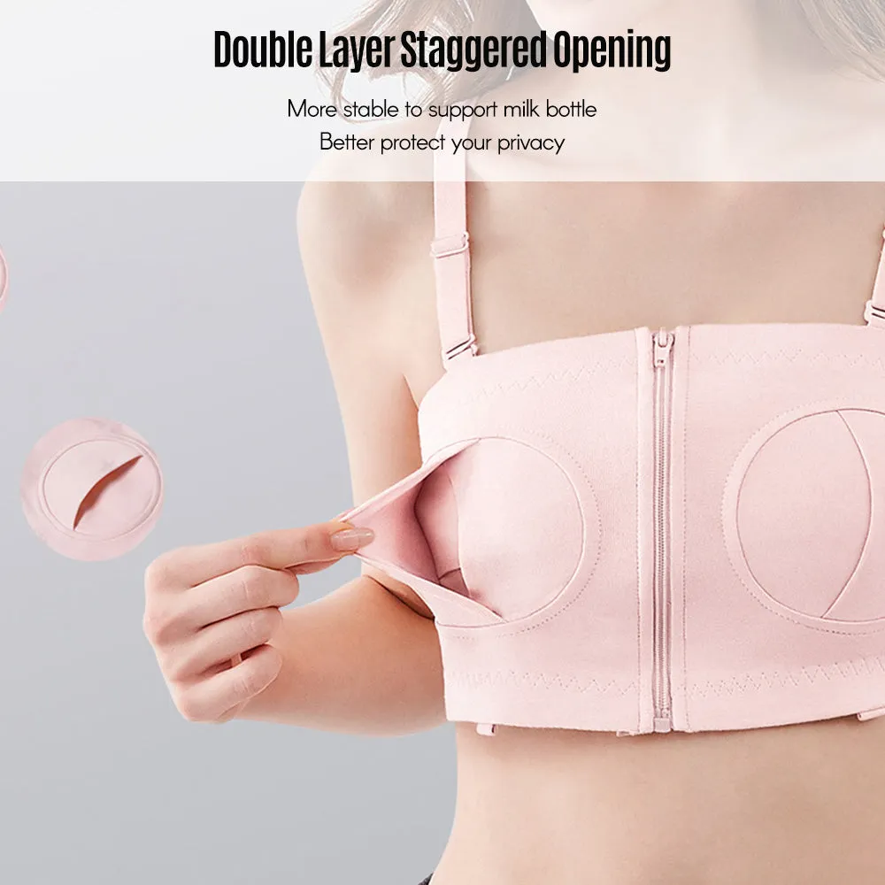 Adjustable Cotton Breast Pump Bra