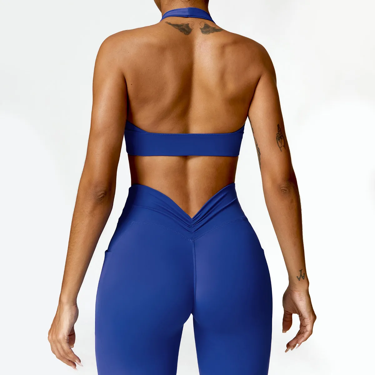 Backless Halter Sports Bra - Brice
