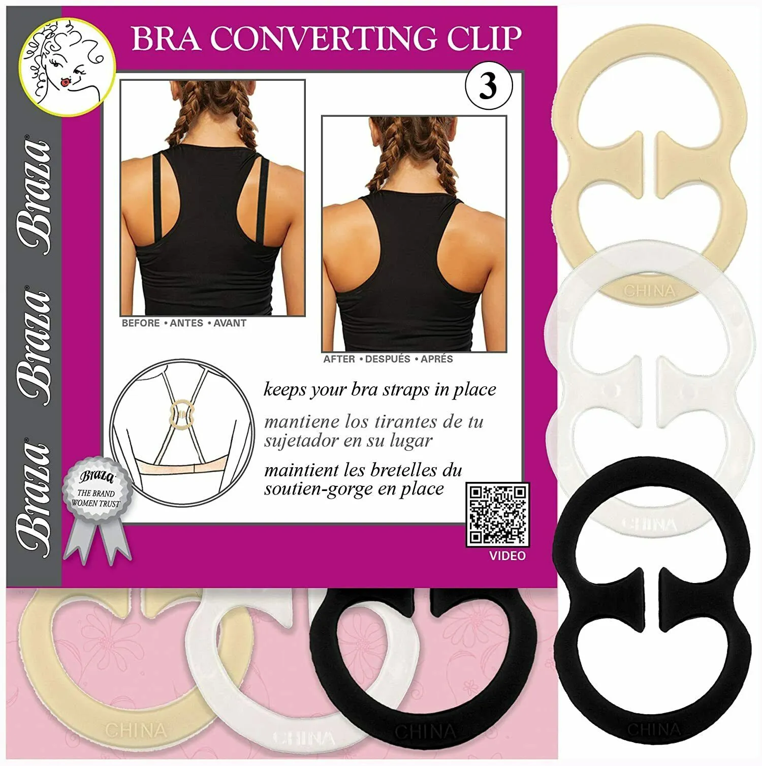Bra Converter Clip - 3 Pack