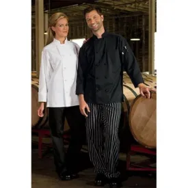 Chef Coat 10 Knot Black Med