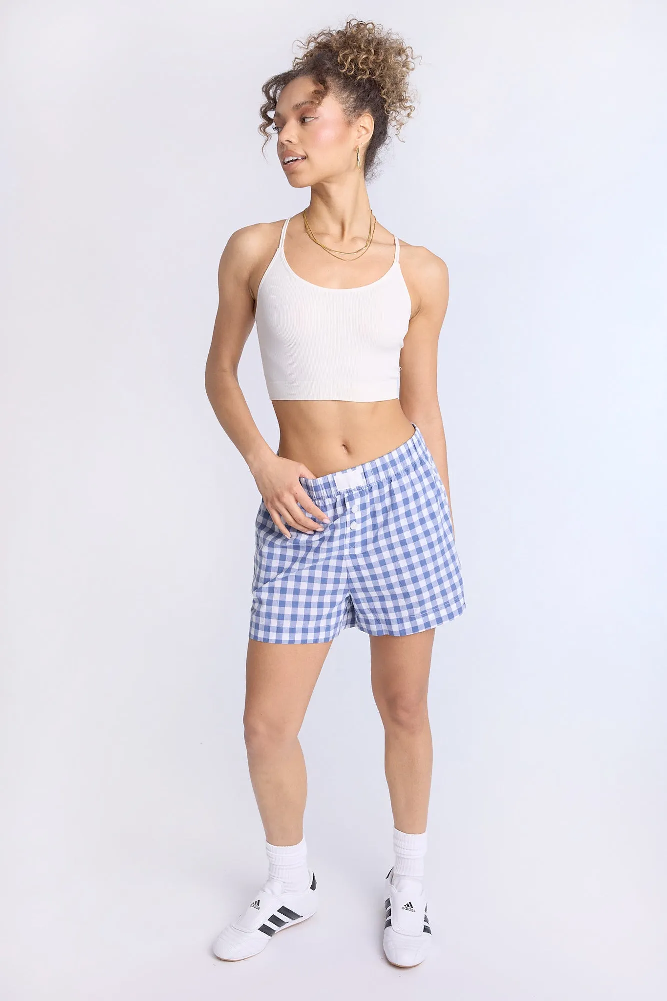 Cotton Pajama Striped Boxer Shorts