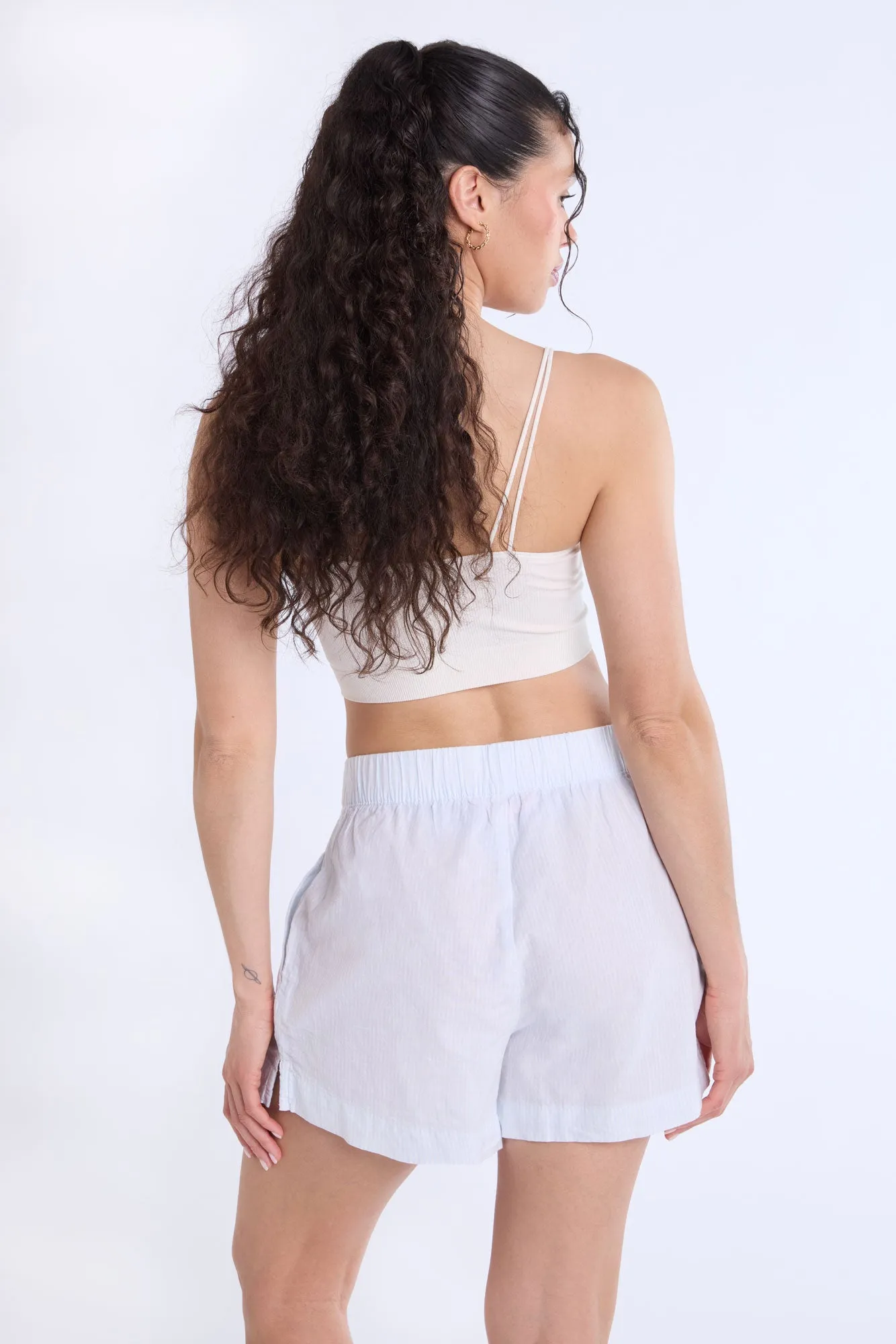 Cotton Pajama Striped Boxer Shorts