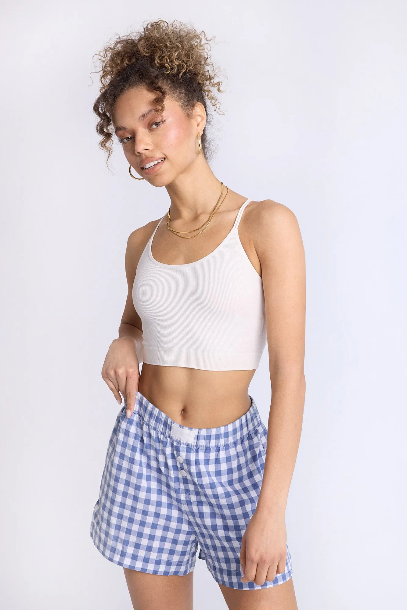 Cotton Pajama Striped Boxer Shorts