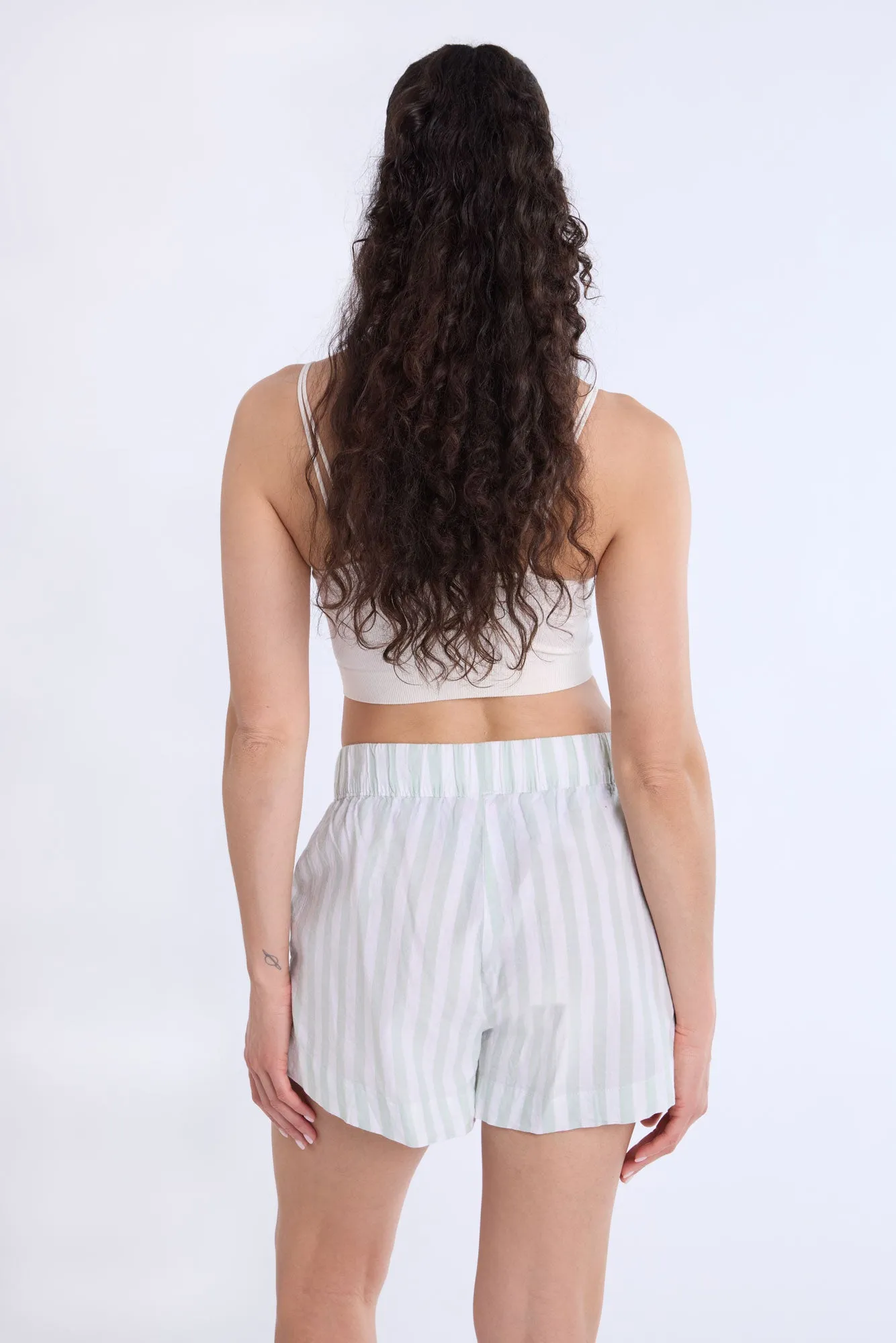 Cotton Pajama Striped Boxer Shorts