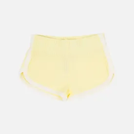 Cozy Two Tone Shorts - Banana