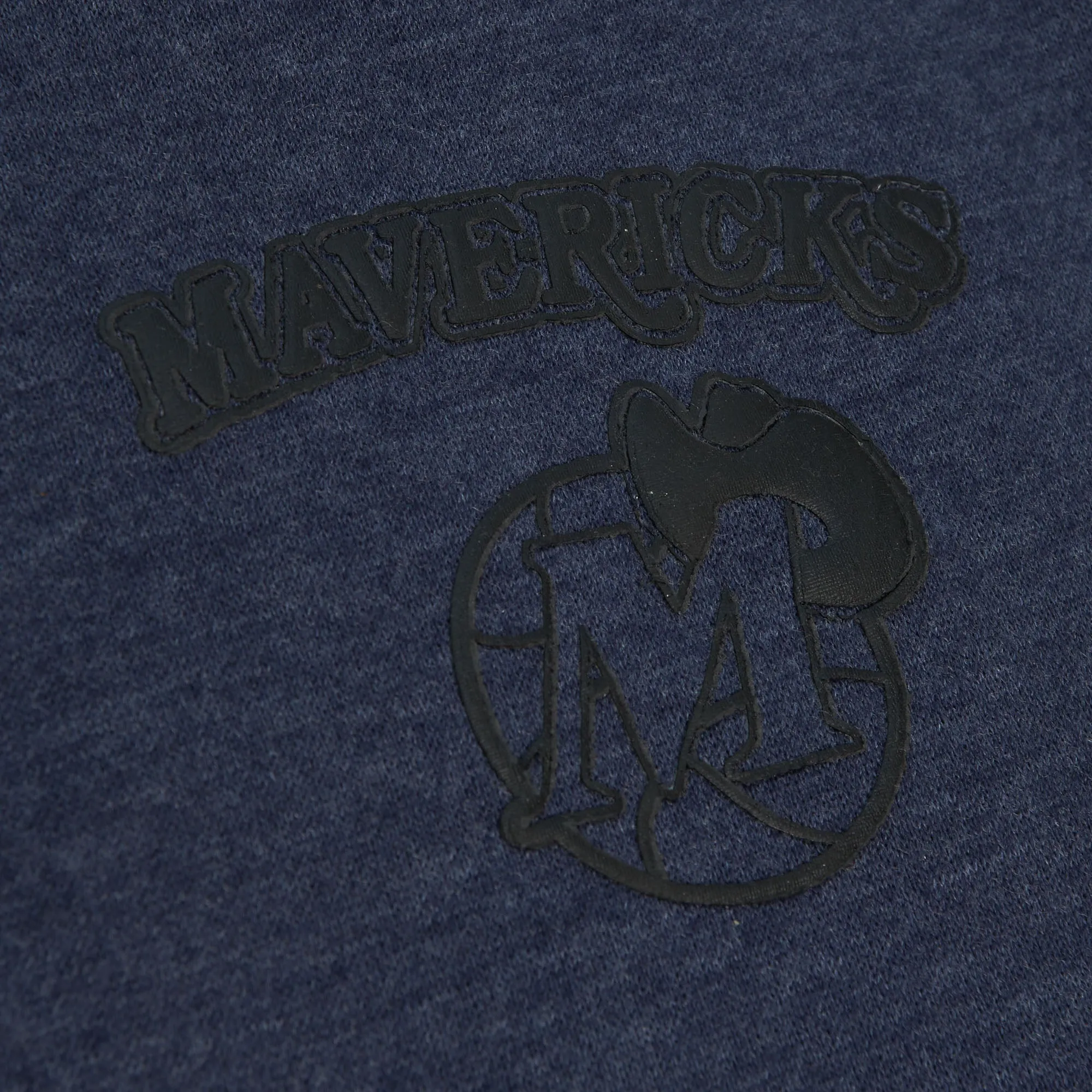 DALLAS MAVERICKS MITCHELL & NESS WOMENS NAVY BLUE FLEECE SHORTS