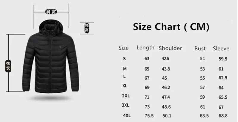 Doudoune chauffante Waterproof  Warm Jackets