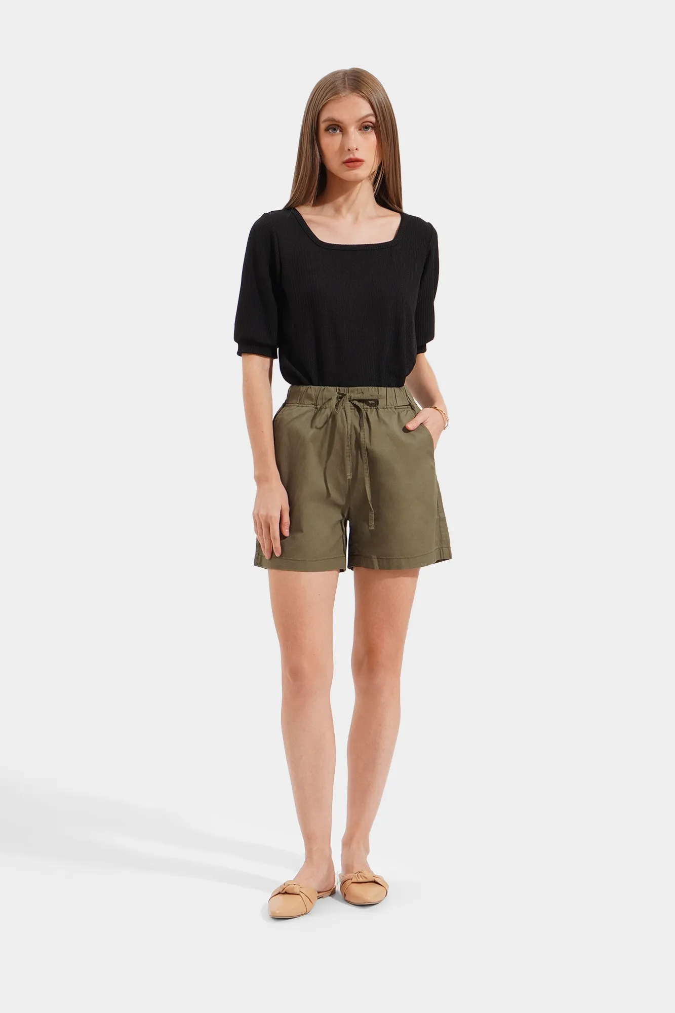 Drawstring Cozy Shorts