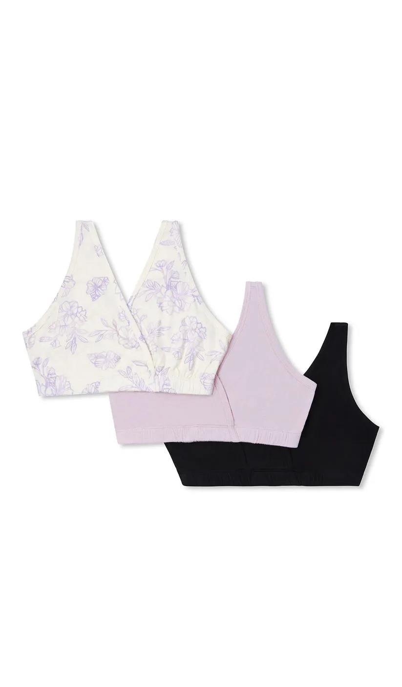 Everly Grey 3pk of Lounge Bras