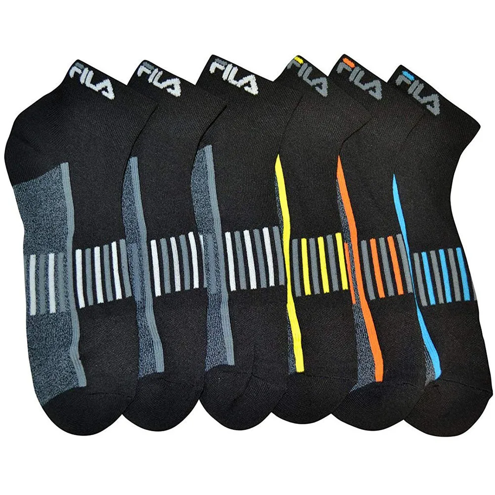 Fila Men's 6 Pairs AbsorbDry Athletic Low Cut Socks