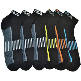 Fila Men's 6 Pairs AbsorbDry Athletic Low Cut Socks