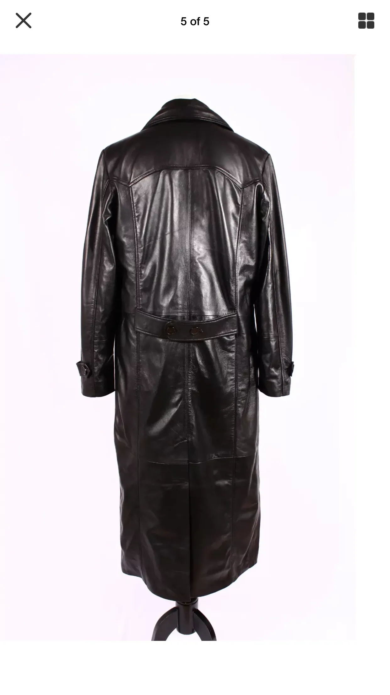 FULL LENGTH LEATHER LONG COAT IN SHEEP NAPPA 3001