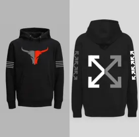 Grey Bull & Off-Grey Hoodie