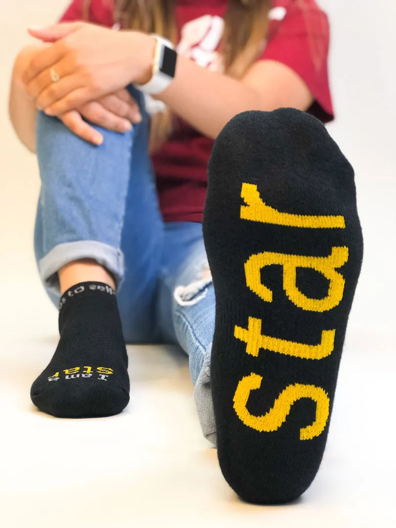 I am a star™ black low-cut socks