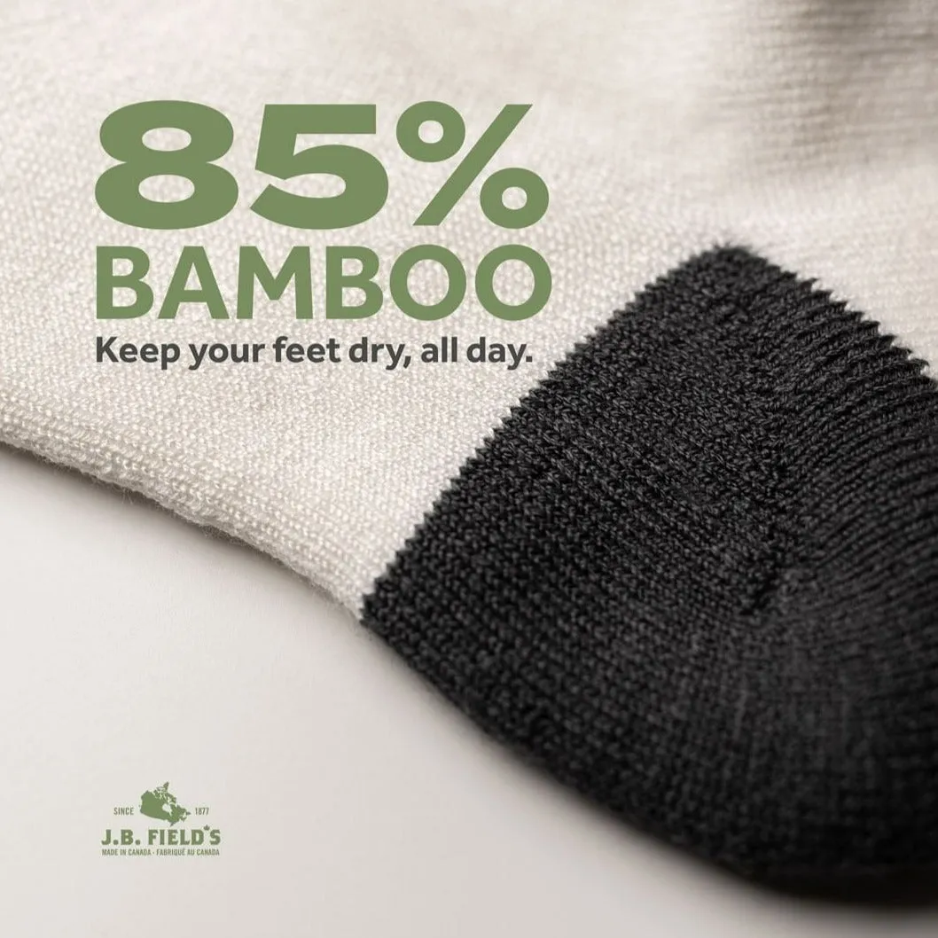 J.B. Field's Athletic "Bamboo Sport Crew" Socks