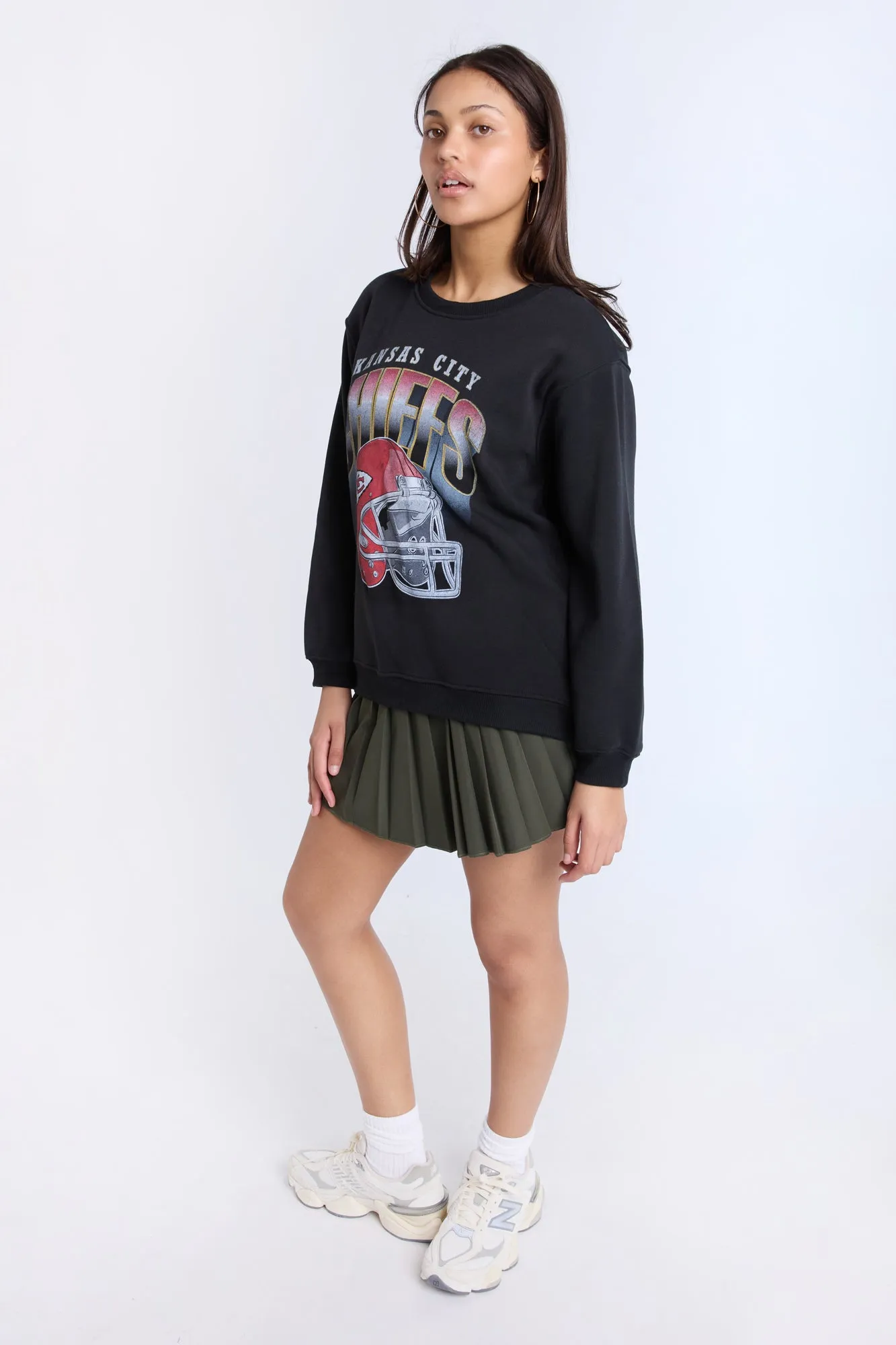 Kansas City Chiefs Graphic Crew Neck Sweatshirt