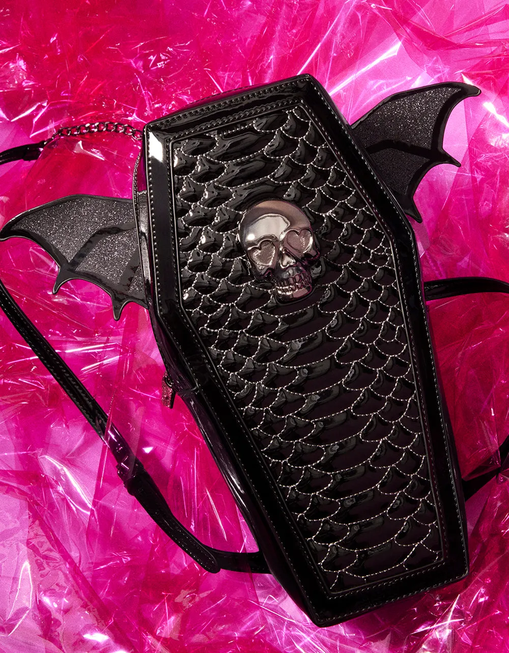 KITSCH BAT TO THE BONE BACKPACK BLACK