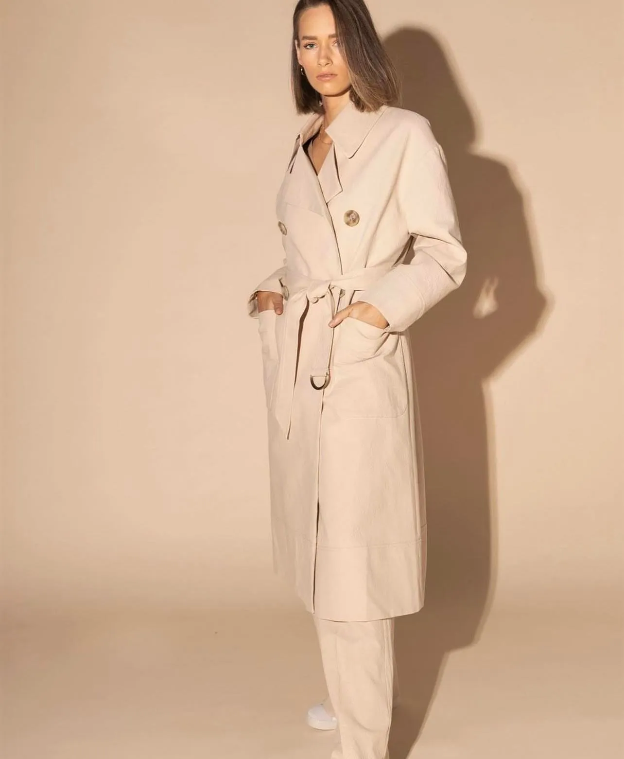 Loughlin Ridge Trench Coat - Taupe