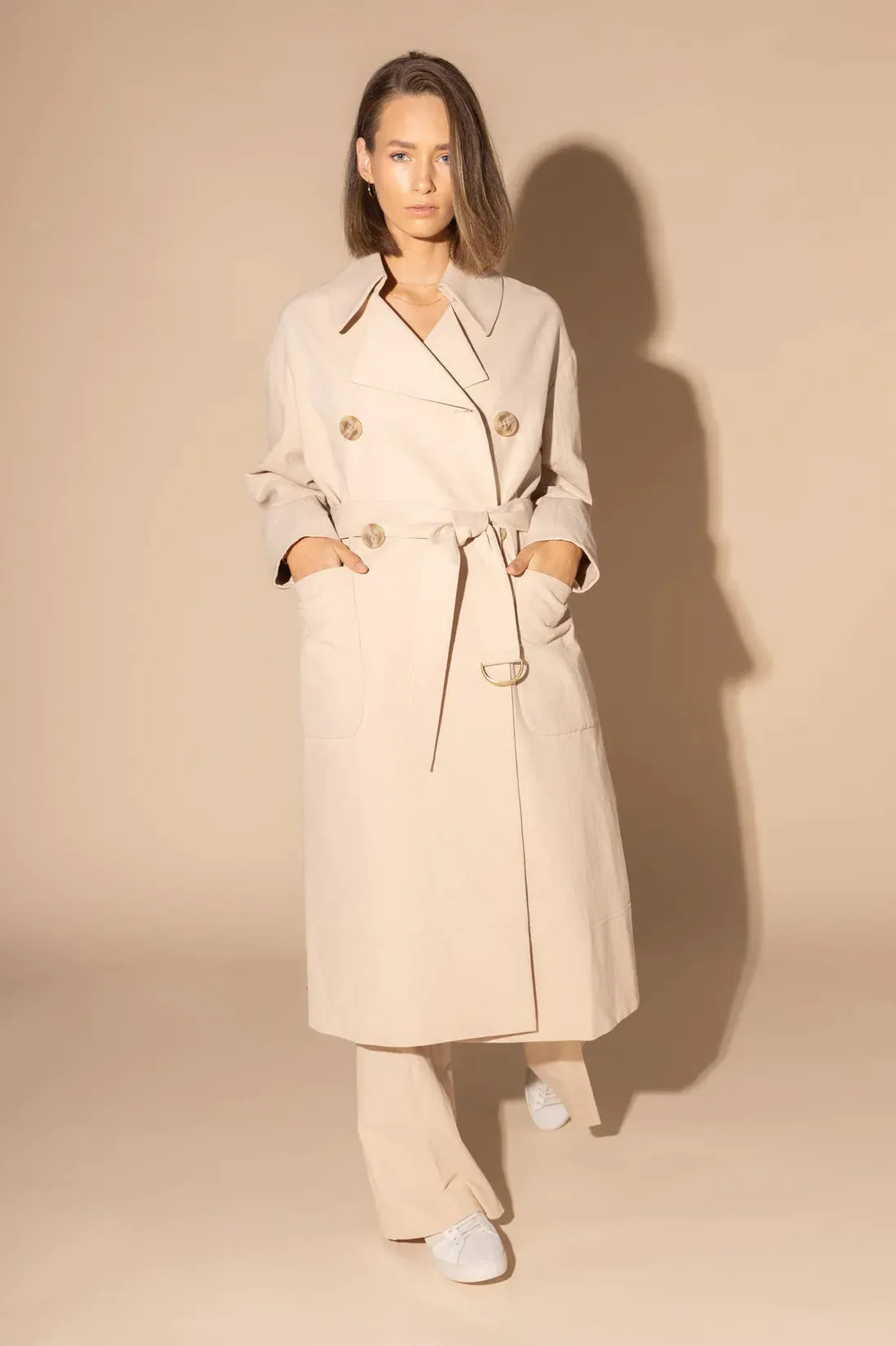 Loughlin Ridge Trench Coat - Taupe