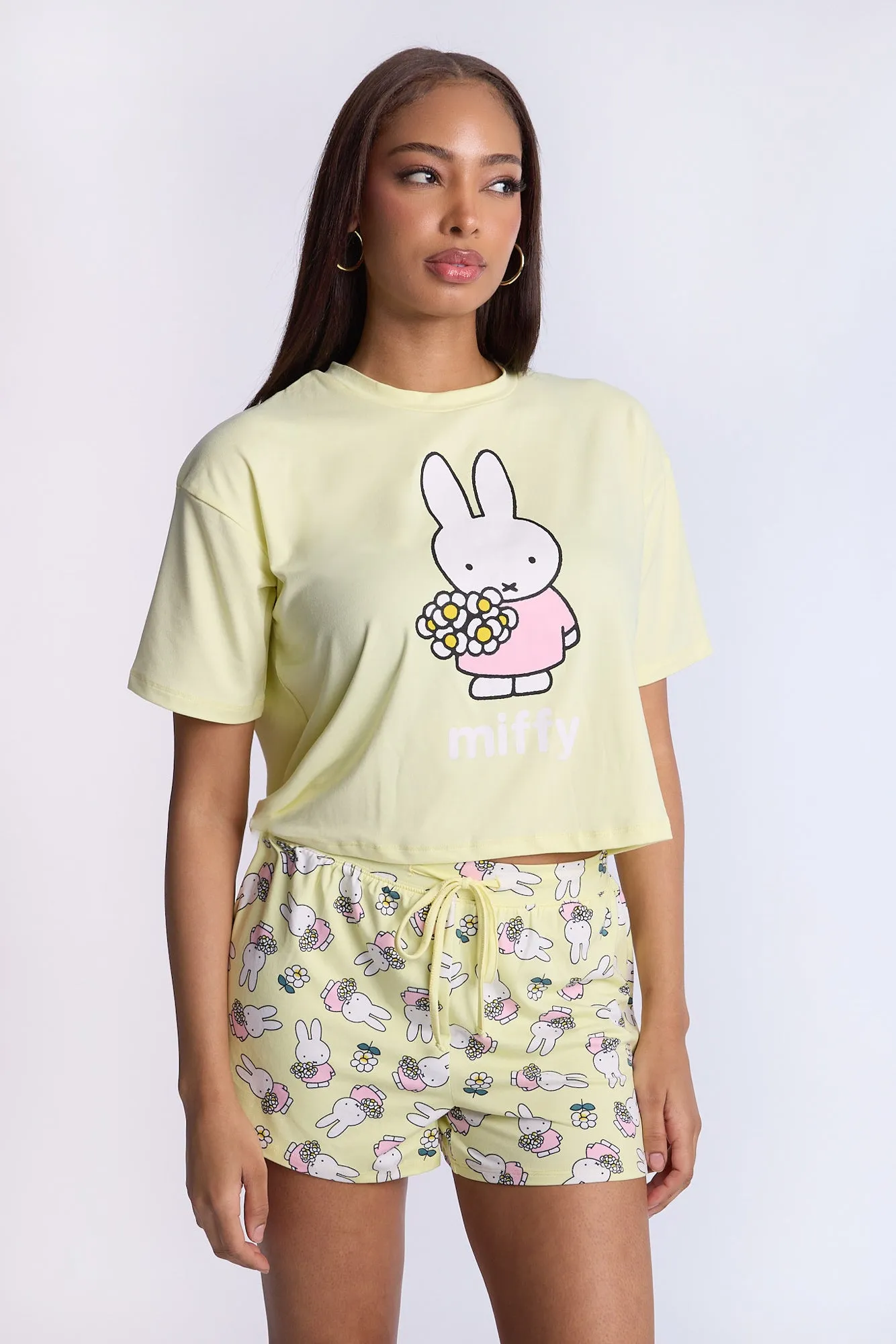 Miffy Super Soft Pajama Tee And Shorts 2-Piece Set