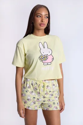Miffy Super Soft Pajama Tee And Shorts 2-Piece Set
