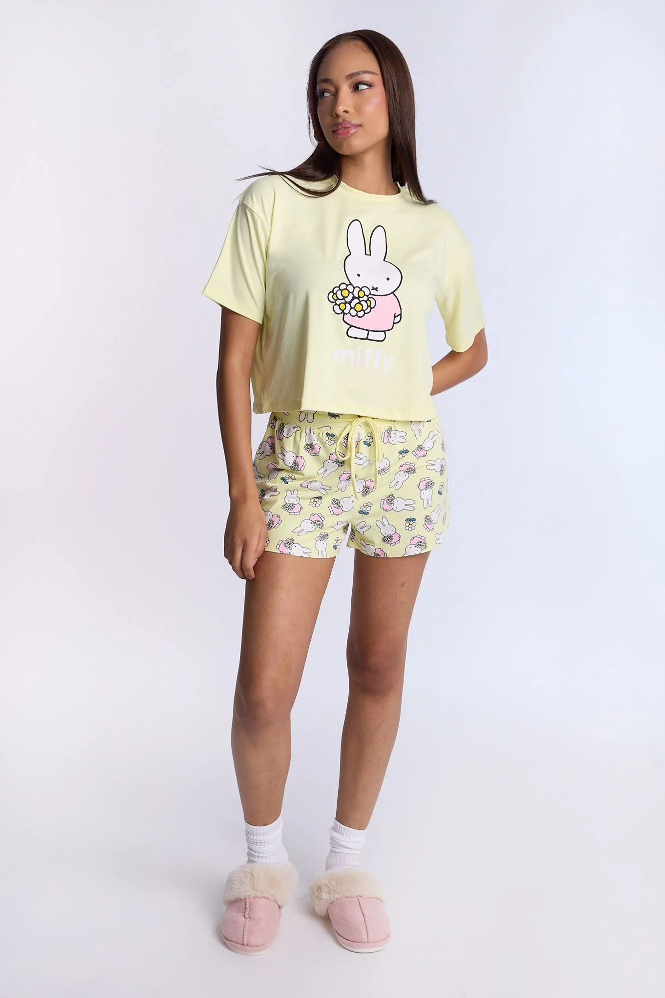 Miffy Super Soft Pajama Tee And Shorts 2-Piece Set