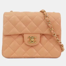 Mini Square Classic Lambskin Single Flap Bag