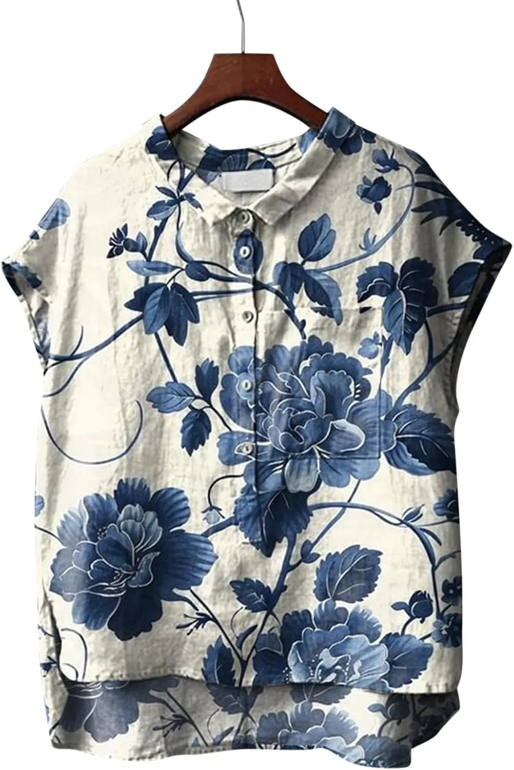 Plus Size Sleeveless Tops for Women Japanese Art Style Shirt Novelty Graphic Top V Neck Oversize Vintage Linen Outfits