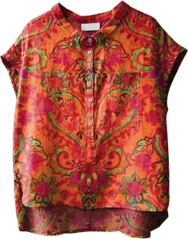 Plus Size Sleeveless Tops for Women Japanese Art Style Shirt Novelty Graphic Top V Neck Oversize Vintage Linen Outfits