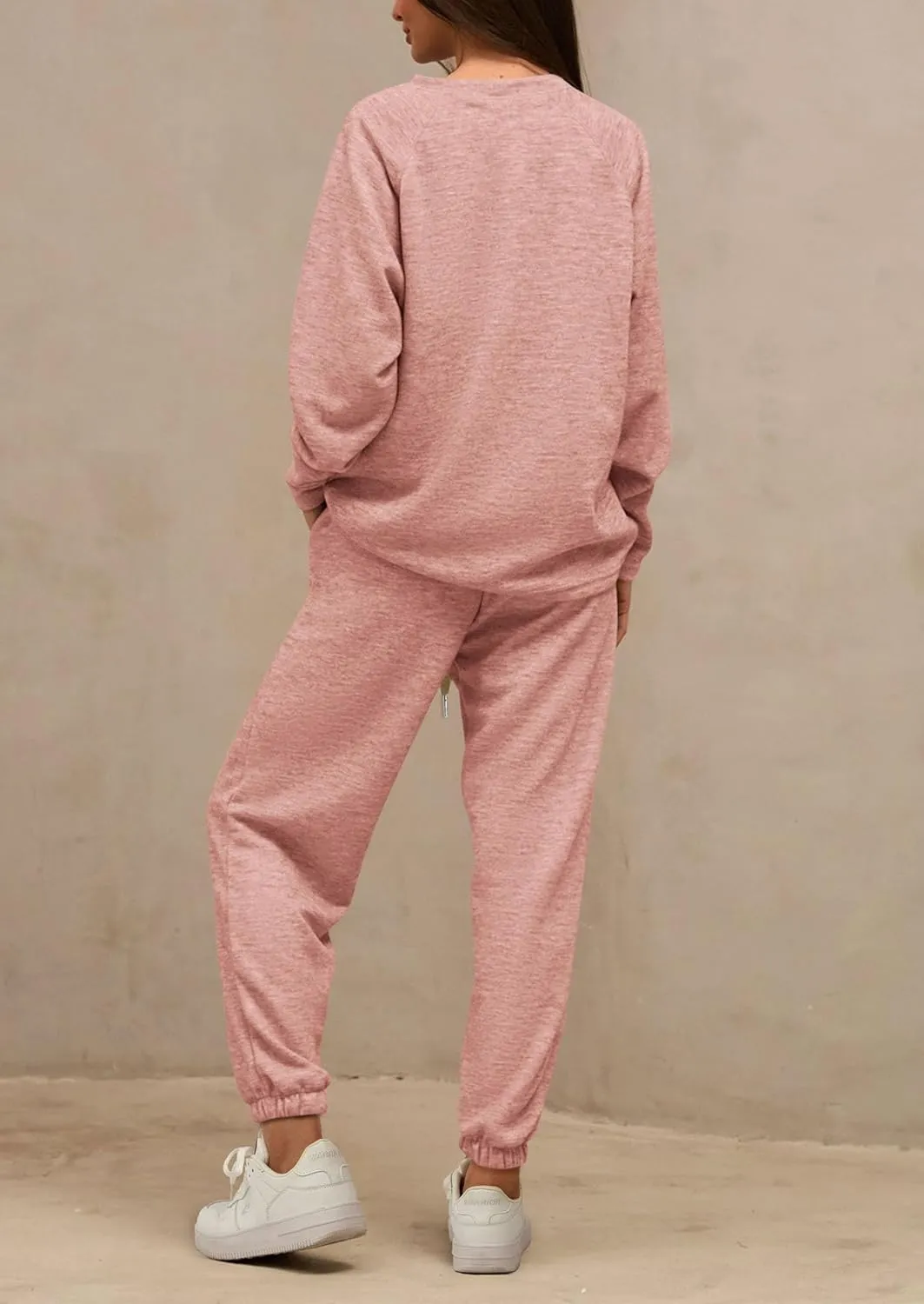 PRETTYGARDEN Women's 2 Piece Tracksuit Outfits Casual Long Sleeve Top High Waisted Sweatpants Lounge Jogger Set