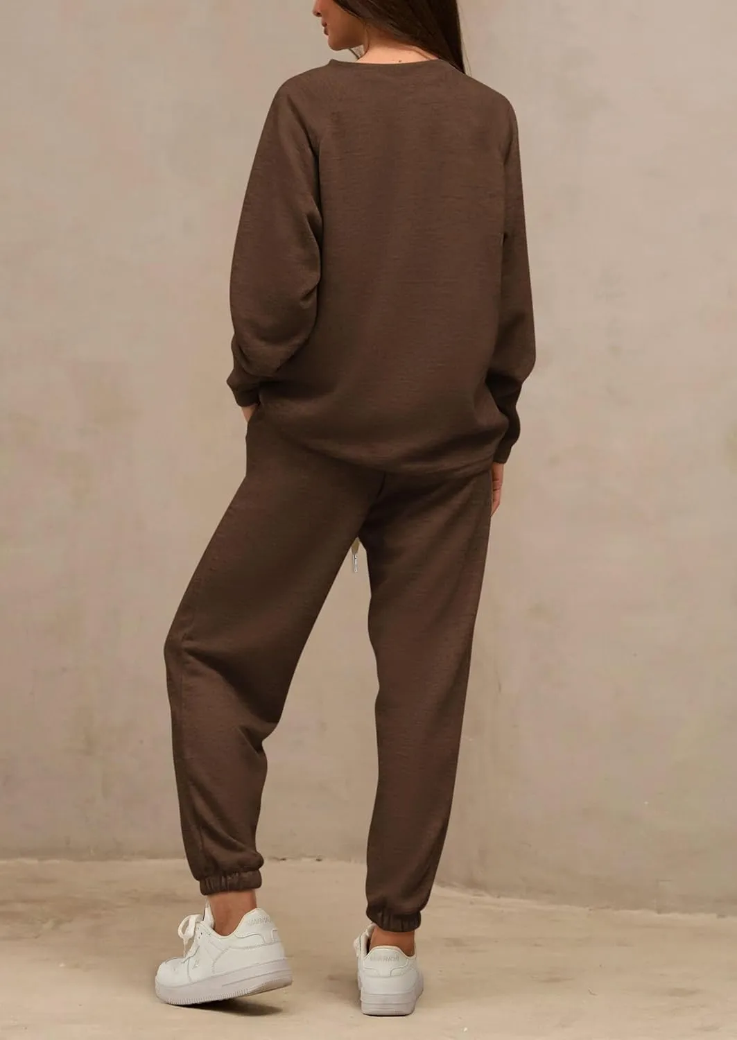 PRETTYGARDEN Women's 2 Piece Tracksuit Outfits Casual Long Sleeve Top High Waisted Sweatpants Lounge Jogger Set