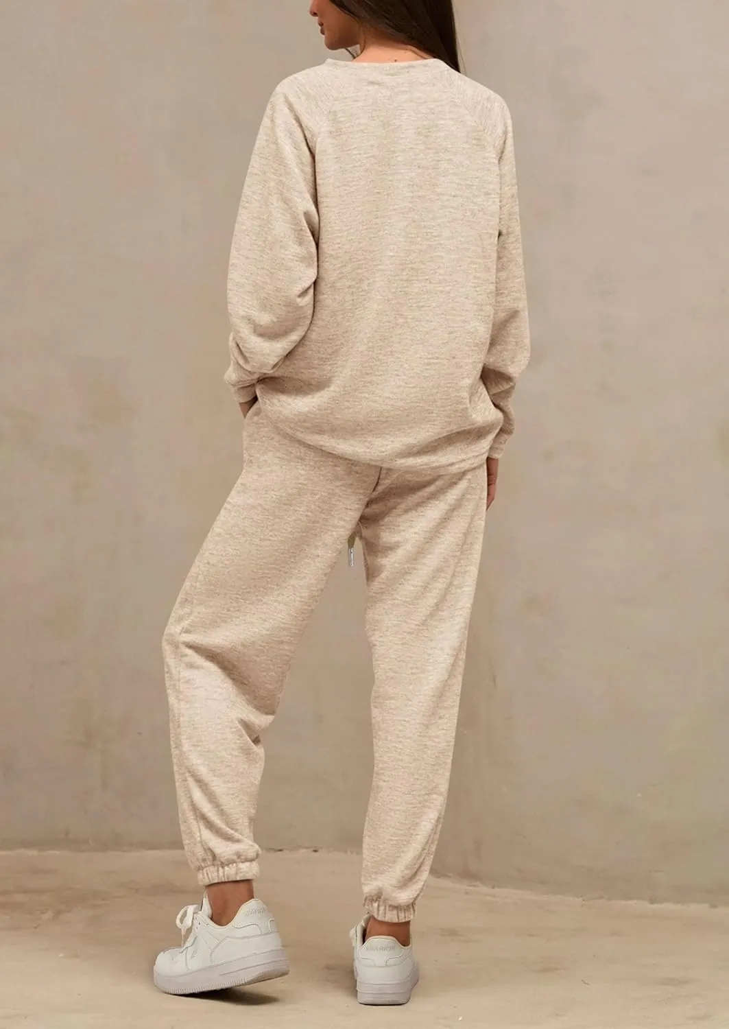 PRETTYGARDEN Women's 2 Piece Tracksuit Outfits Casual Long Sleeve Top High Waisted Sweatpants Lounge Jogger Set