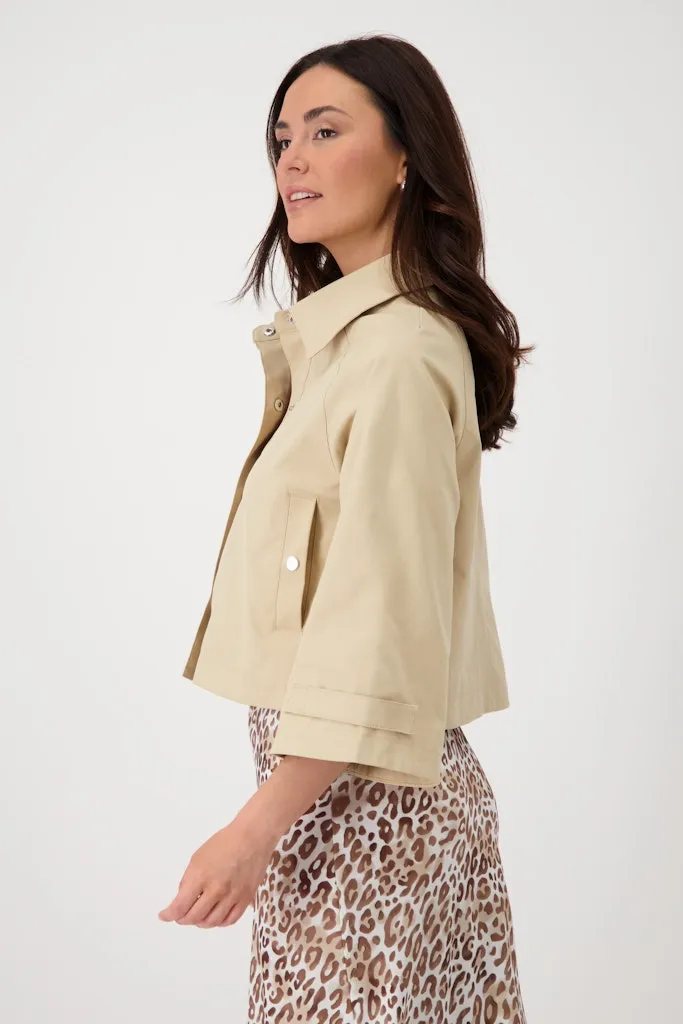 Short Trench Jacket - Camel