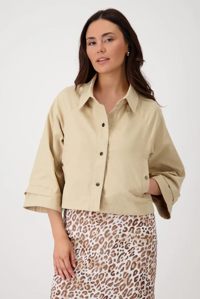 Short Trench Jacket - Camel