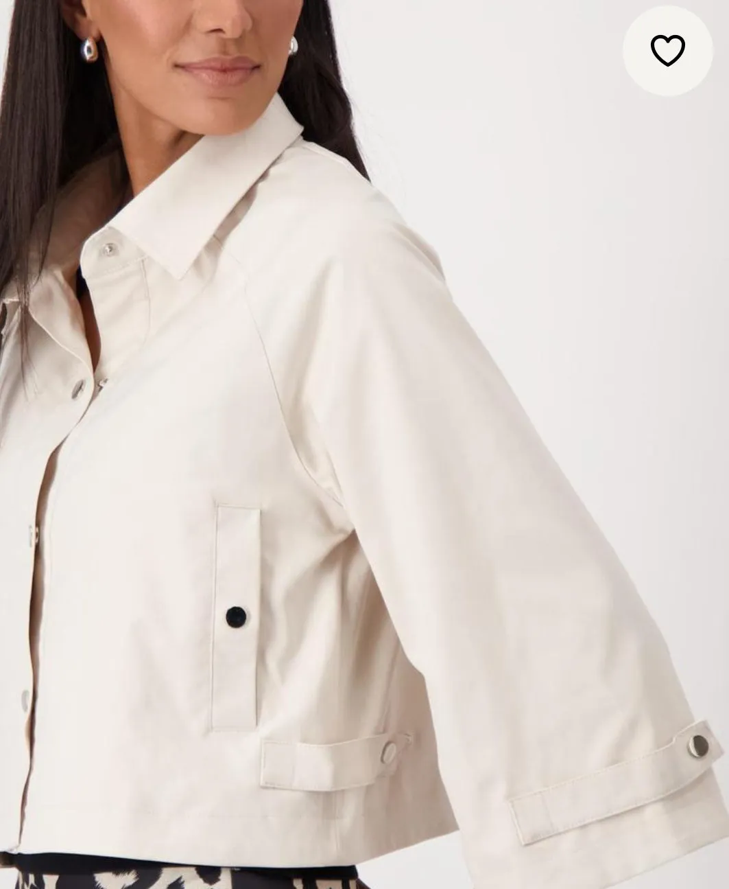 Short Trench Jacket - Seashell