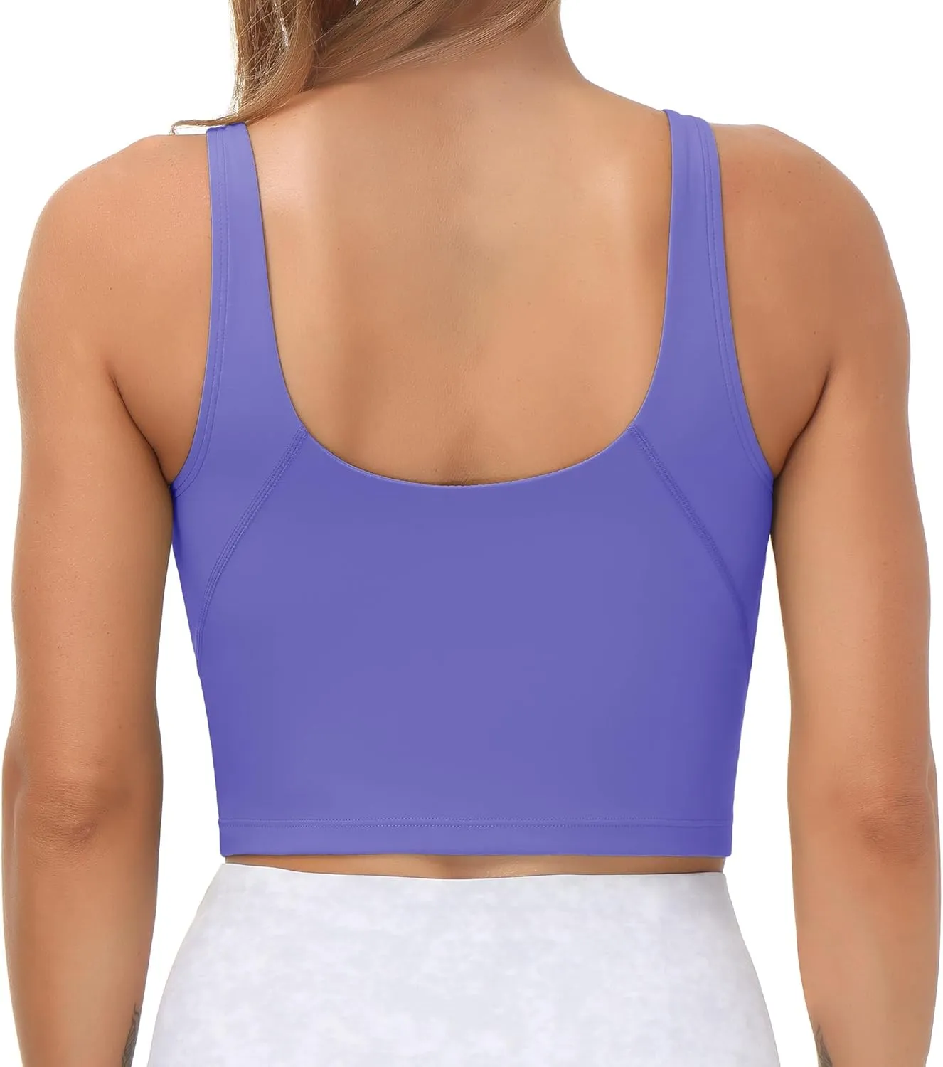 THE GYM PEOPLE Womens' Sports Bra Longline Wirefree Padded with Medium Support