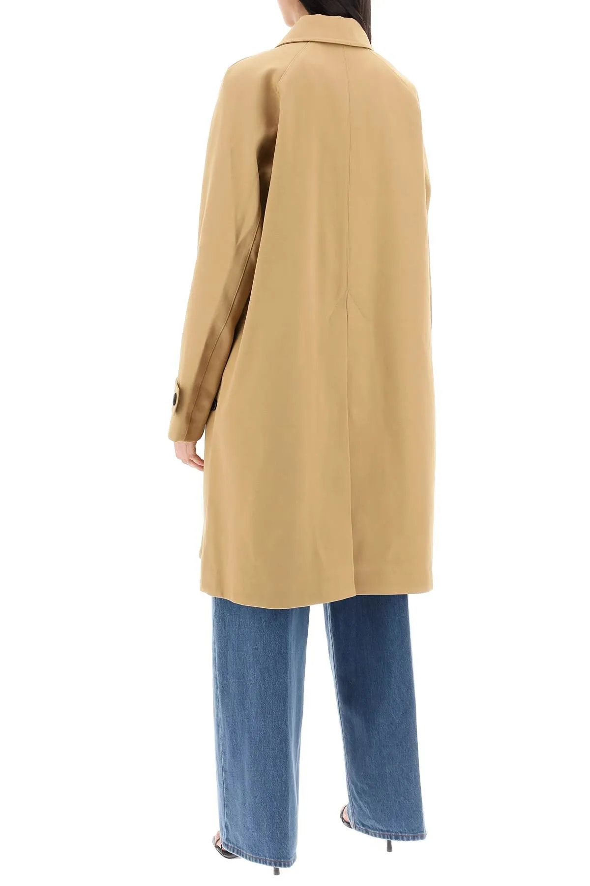 Toteme organic cotton car coat for men 242 WRO1596 FB0156 CARAMEL