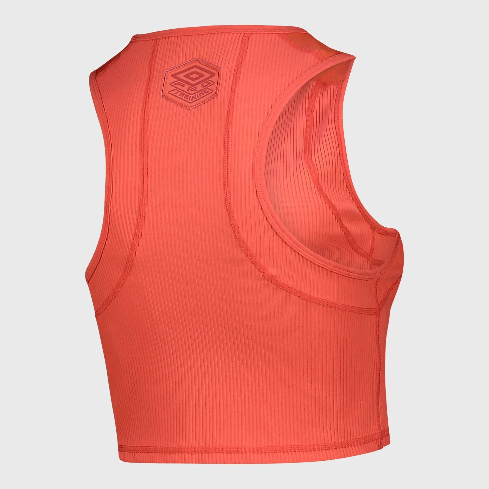 Umbro Womens Pro Training Ribbed Crop Top Orange _ 181279 _ Orange