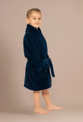 Velvety Soft Fleece Navy Robes for Boys